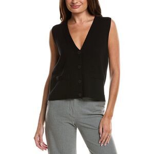 Max Studio Womens Sweater Vest, Black